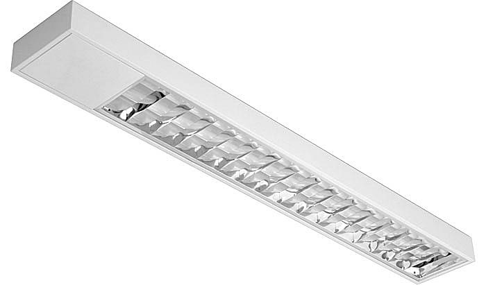 Luminária Fluorescente Tubular T8/T10 - Sobrepor A605