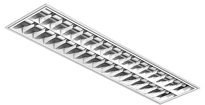 Luminária Fluorescente Tubular T8/T10 A504